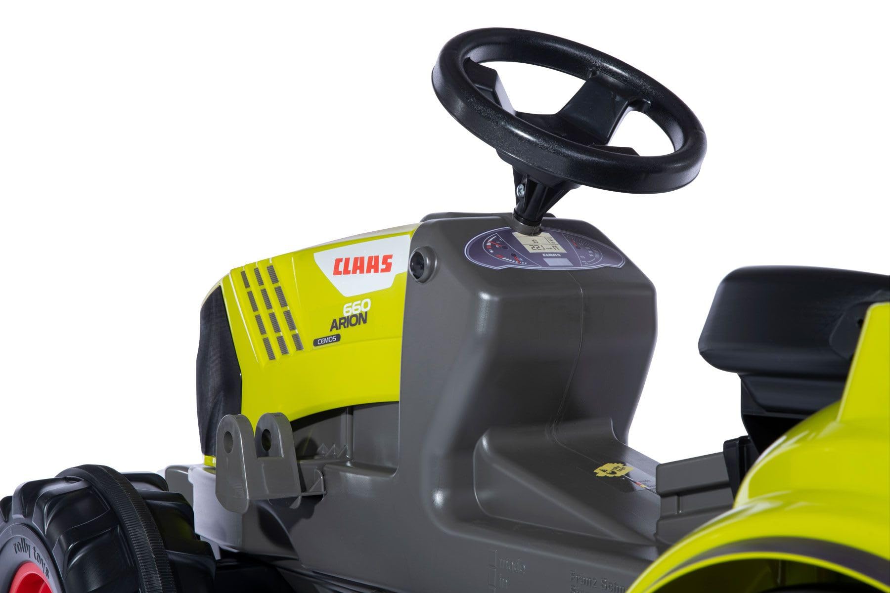 CLAAS Arion 660 rollyFarmtrac Premium II - Tractor de Pedal, Edades de 3 a 8 años, Asiento Ajustable, Peso Delantero y acoplamientos