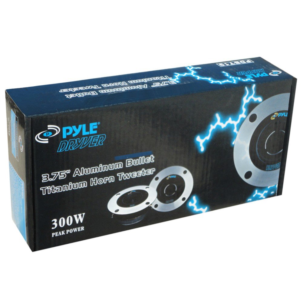 2 Super Tweeter Pyle PDBT19 Ultra Slim 150 Watts rms et 300 Watts Max avec 9,80 cm de diamètre 98 DB sensibilité Profondeur réduite de Seulement 3,90 cm, par Paire