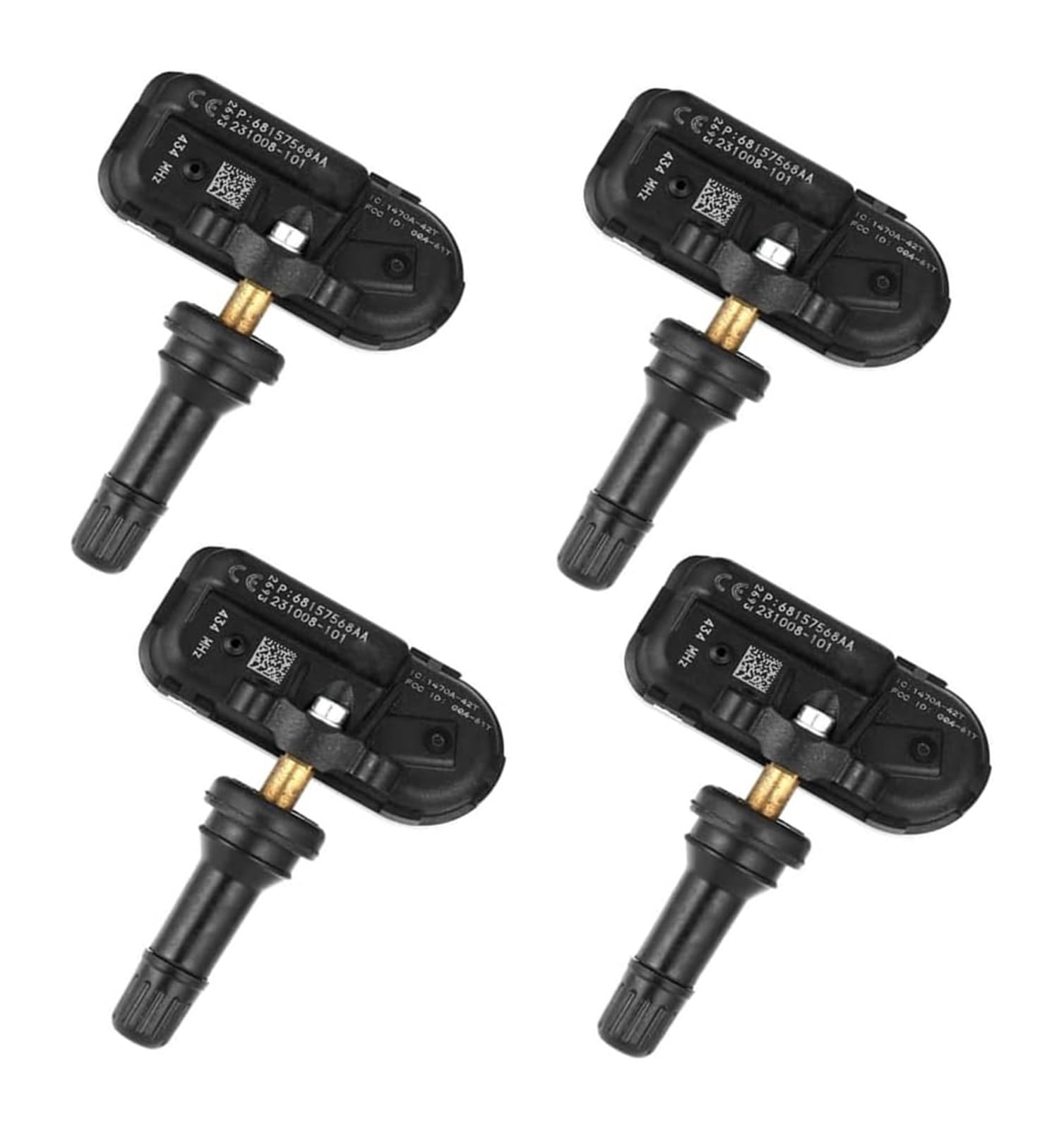 Sensor de presión de neumáticos para Jeep Cherokee Sensor de presión de neumáticos TPMS 4 Piezas Sensor de presión de neumáticos