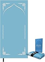 ASYLANA Portable Pocket Prayer Mat - Waterproof Lightweight Foldable Travel Sajjadah Seccade Musalla with Elastic Band