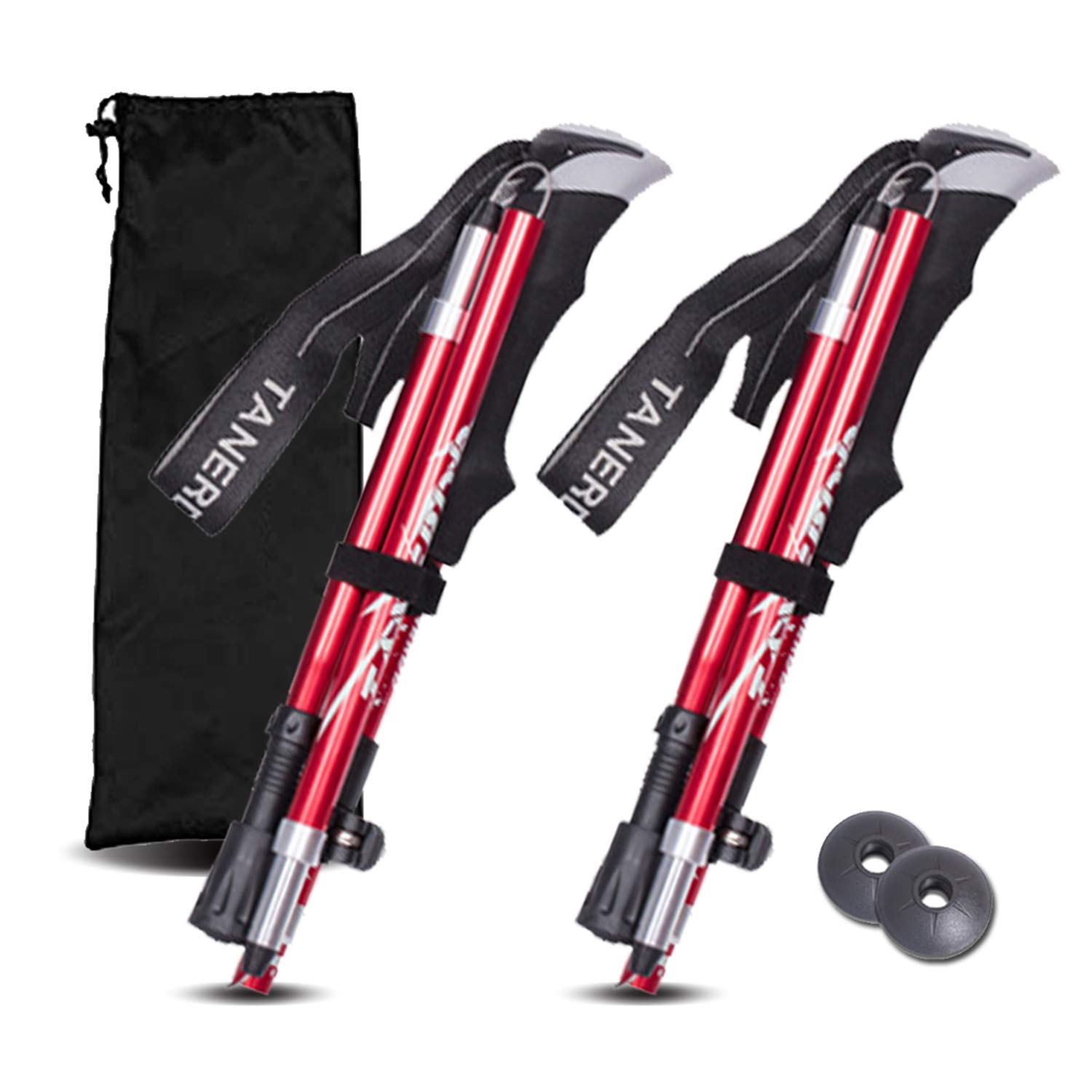 Walking Stick Trekking Hiking Poles - Auminum AlloyTrekking Sticks, Quick Lock System, Telescopic, Collapsible, Ultralight for Hiking, Camping