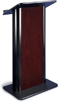 Displays2go Church Podium with Rectangular Base