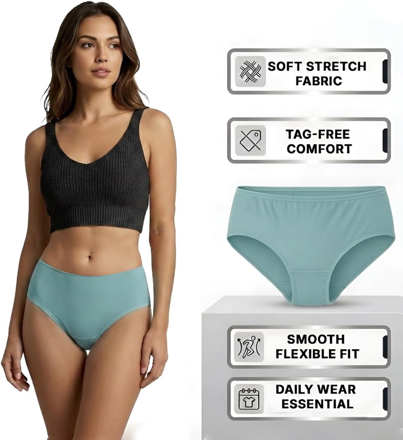 BILLIONHATS Womens Panties in Bulk, Wholesale Ladies Brief Underwear, Homeless Shelters Charity Donations
