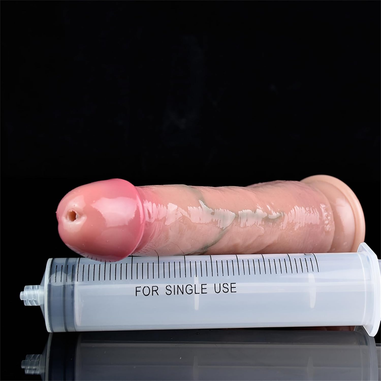 7.28in Realistic Ejaculating Dildo Adult Dildo Butt Plug: Silicone Squirting Dildo Suction Cup Dildo for Women, Smooth Anal Dildo Adult Sex Toy