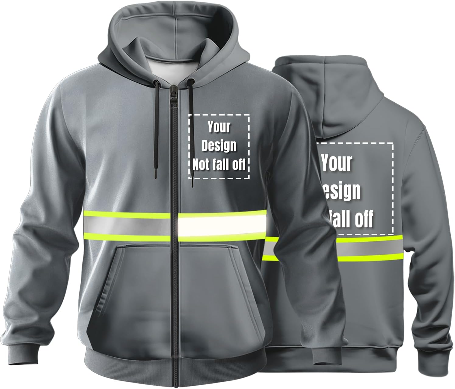 Amazon.com: YOWESHOP High Visibility Safety Jacket Hoodie
