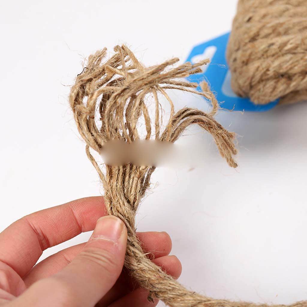 Naturalny sznurek jutowy, 10mm 1m-100m DIY Craft Handmade Wedding Home Decoration