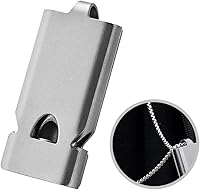 Vista 12 de silbato de emergencia silbatos llaveros violación silbato acero inoxidable silbatos de altos decibelios