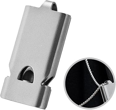 Whistle Emergency Whistles Keychain Rape Whistle Stainless Steel High Decibel Whistles .....