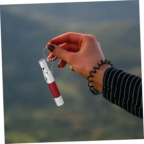 Miniatura 9 de Garneck Silbato de metal, silbato deportivo, linterna de bolsillo, silbatos con linterna, brújula de bolsillo, silbatos de entrenamiento, silbatos