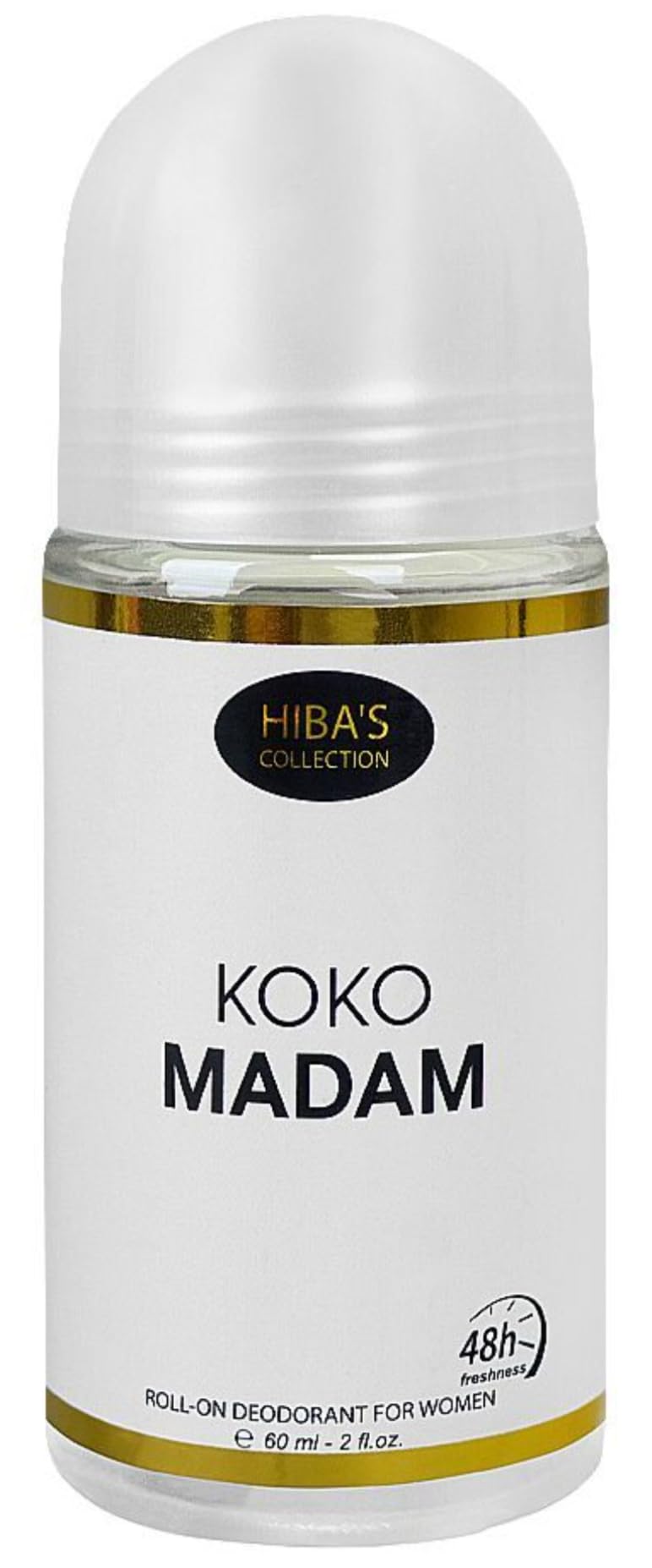 HIBA KOKO MADAM ROLL ON DEDORANT FOR WOMEN 60ML 48 HRS FRESHNESS (PACK OF 6)…