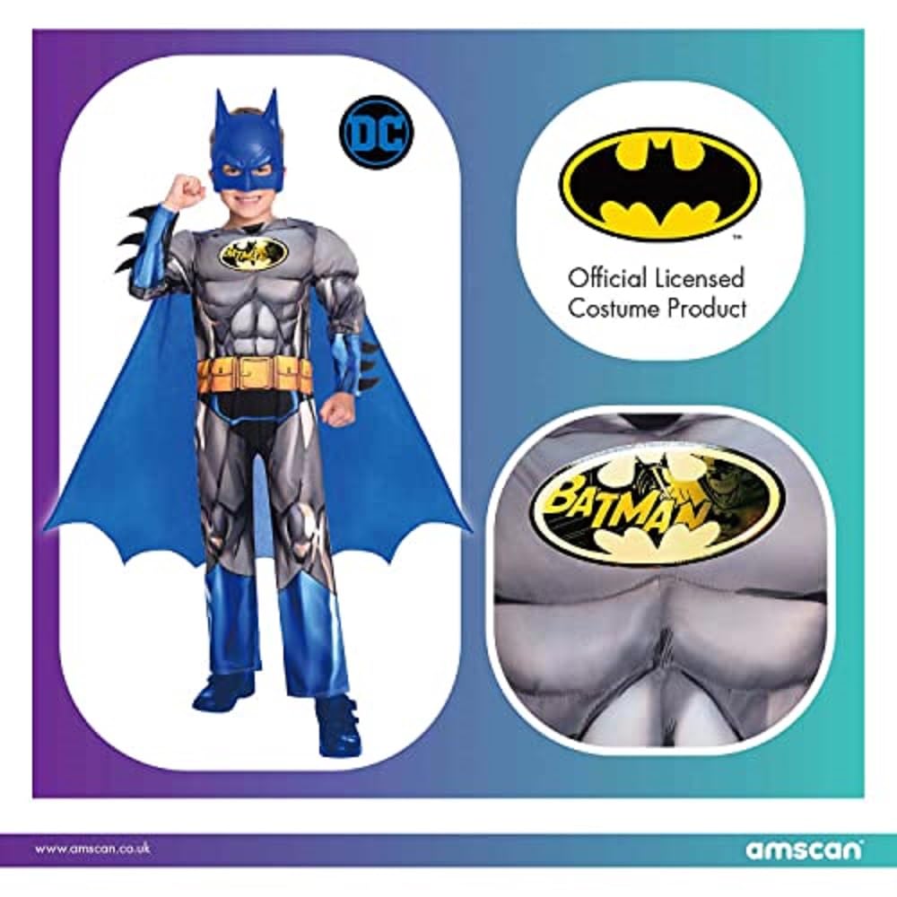 amscan Dziecięcy chłopcy Warner Bros Batman odważny i odważny kostium kostiumowy
