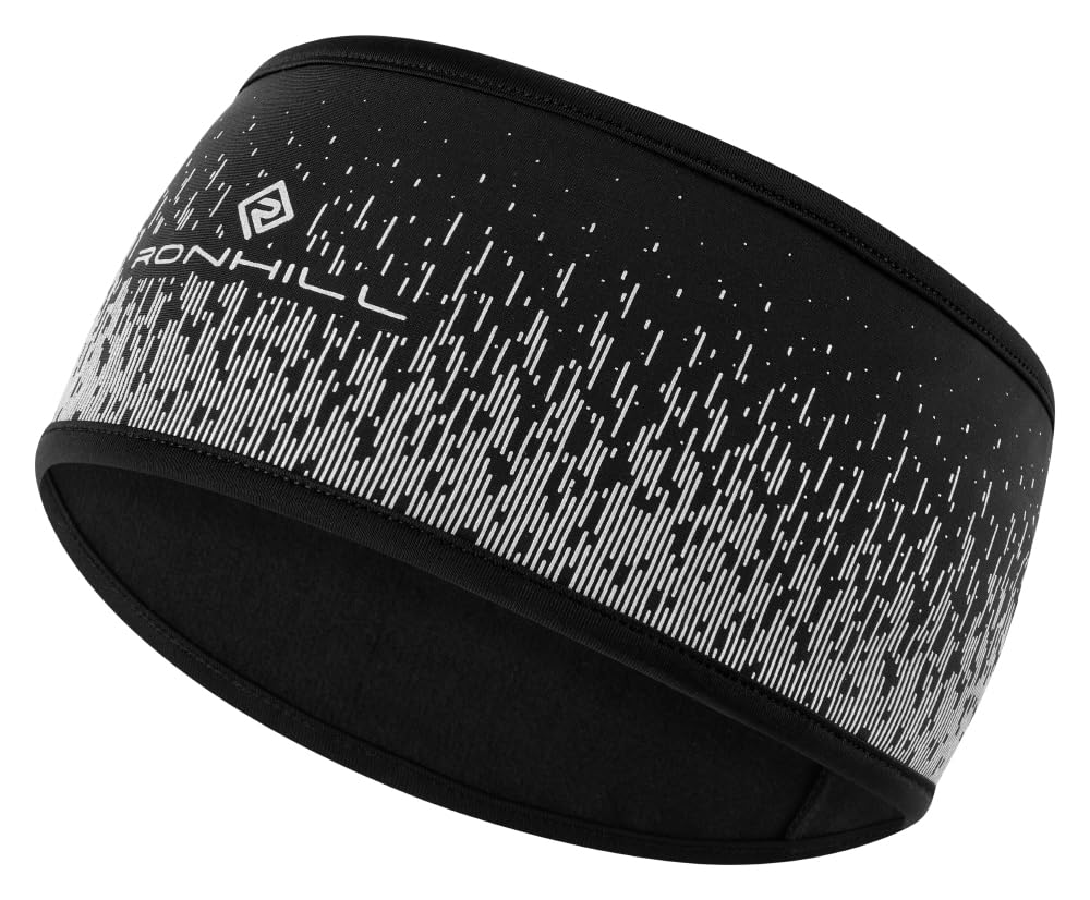 RONHILL Running, Reflect Headband, Black/Reflect, S/M