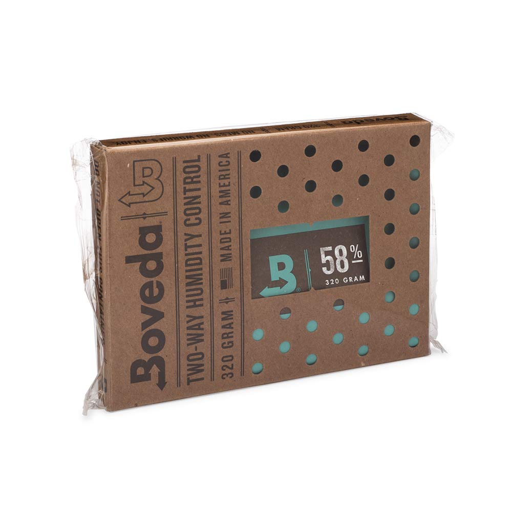 Boveda Herb Storage | 2-Way Moisture Control with 58% RH | Size 320 Protects up to 2.5kg of Flowers | Prevents Terpenes Loss | Pack of 1
