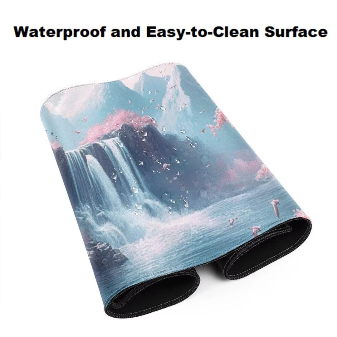 Landschaft Mauspad 1600 x 800mm, Mousepad XXL Schreibtischunterlage Chinesischer Mouse Pad, Gaming Mauspad Verbessert Präzision und Geschwindigkeit, Gaming-Mauspads für Pc und Gaming Zubehör qw306