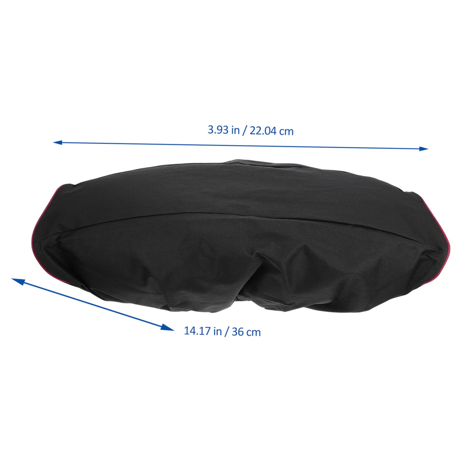 CIYODO 600d Oxford Fabric Capstan Cover Waterproof Winch Protector Winch Waterproof Cover Black and Red Border Easy to Fold Storage