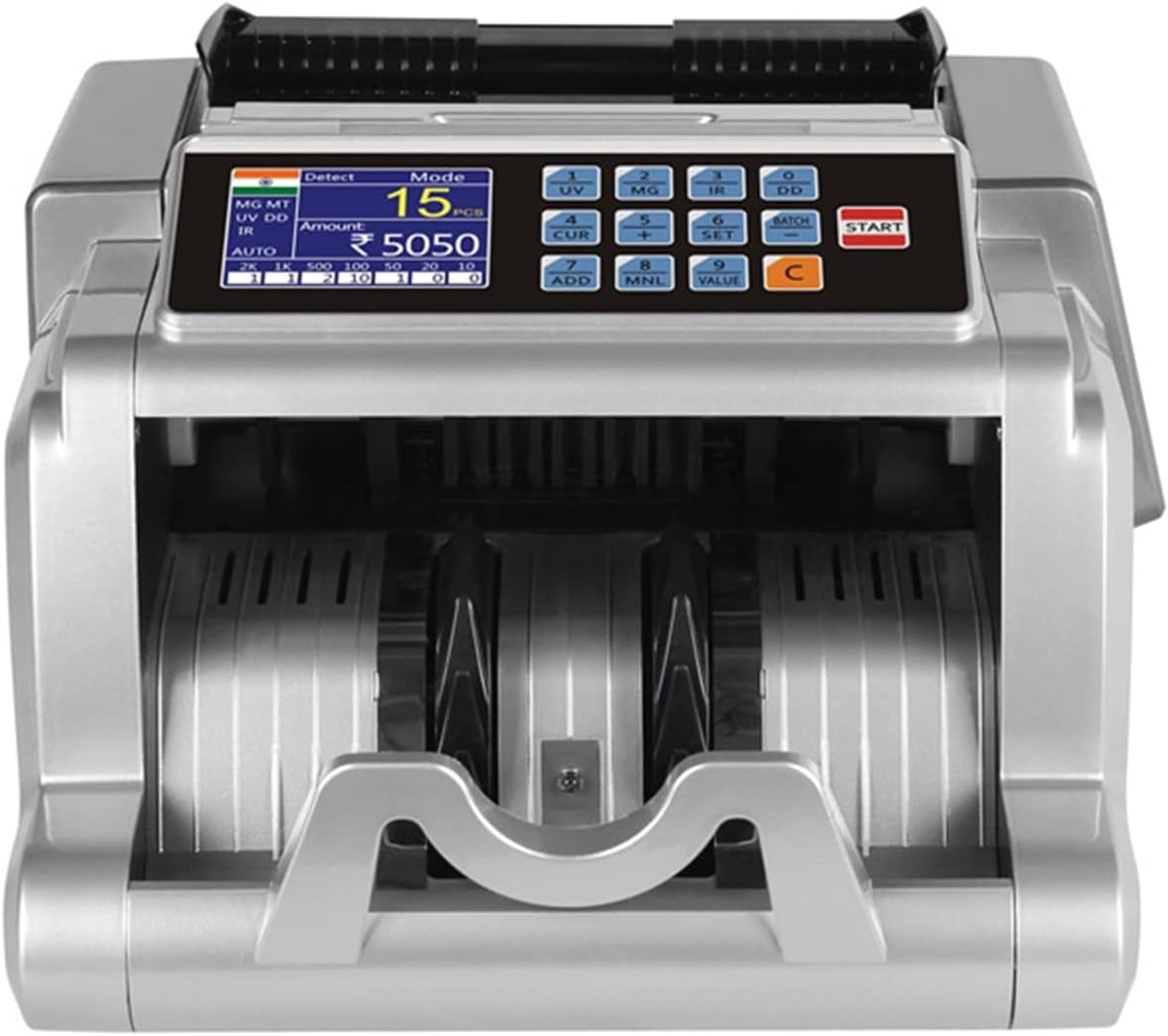 Tamodeix 紙幣カウンター 紙幣計数機 日本円、米ドル、ユーロの単一