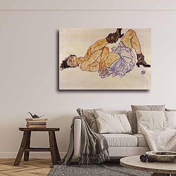 Amazon.co.jp: エゴン・シーレ-Reclining Female Nude