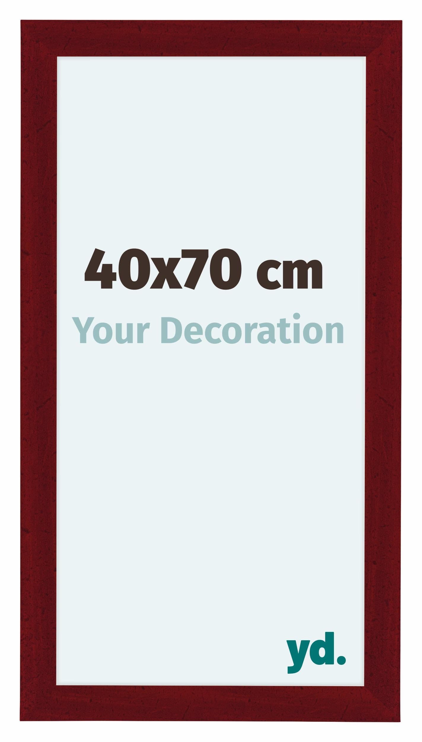 Your Decoration - Picture Frame 40x70 cm - Wine Red Swept - Decorative Wall Frame in MDF with Antireflection - Frame 40x70 - Como — image 1