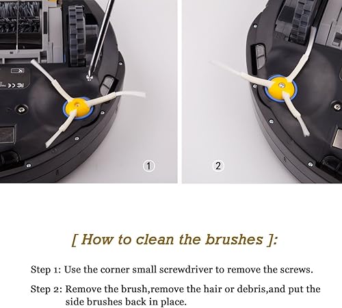 Miniatura 4 de Hongfa Kit de piezas de repuesto para Irobot Roomba 600 Series 694 692 690 680 660 665 651 650 614 y 500 Series 595 585 564,4 filtro, 4 cepillos