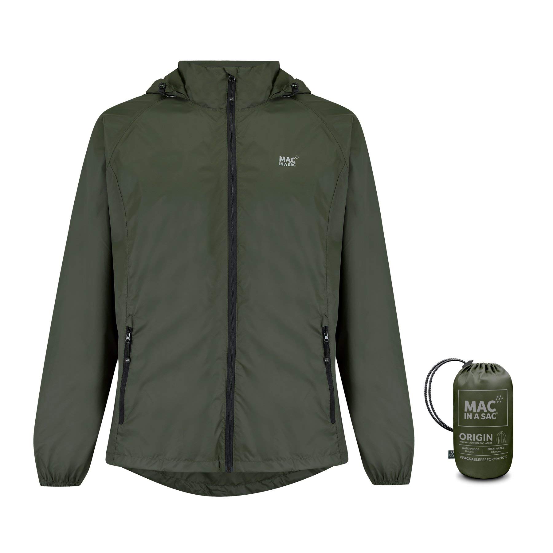 Mac in a Sac Chaqueta de Packaway impermeable Unisex de origen