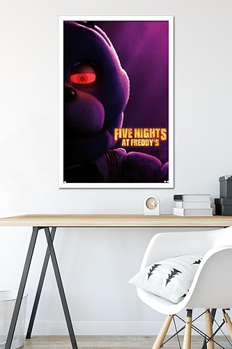 Miniatura 6 de Trends International Five Nights at Freddy's Movie - Póster de pared de Bonnie de una hoja, 22.37 x 34.00 pulgadas, versión enmarcada en blanco