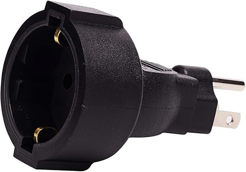 Miniatura 2 de Strhowill IEC320 C20 macho a Europa Schuko hembra adaptador corto IEC320 C20 a Europa Enchufe hembra estándar de la UE C20 a adaptador de corriente