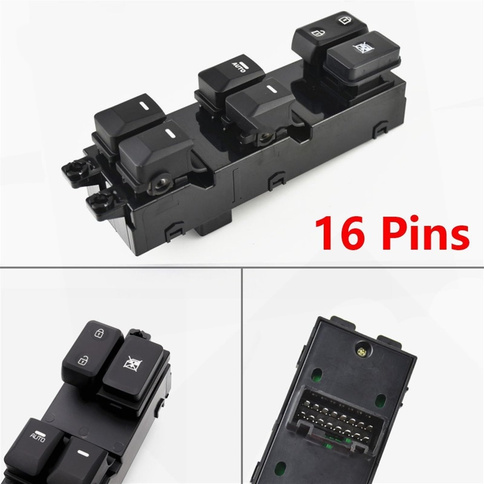 Interruttore di controllo del sollevatore elettric Accessori auto per Kia per Picanto 2011 2012 2013 2014 2015 2016 per interruttore alzacristallo elettrico principale 16 pin Interruttore alzacristall
