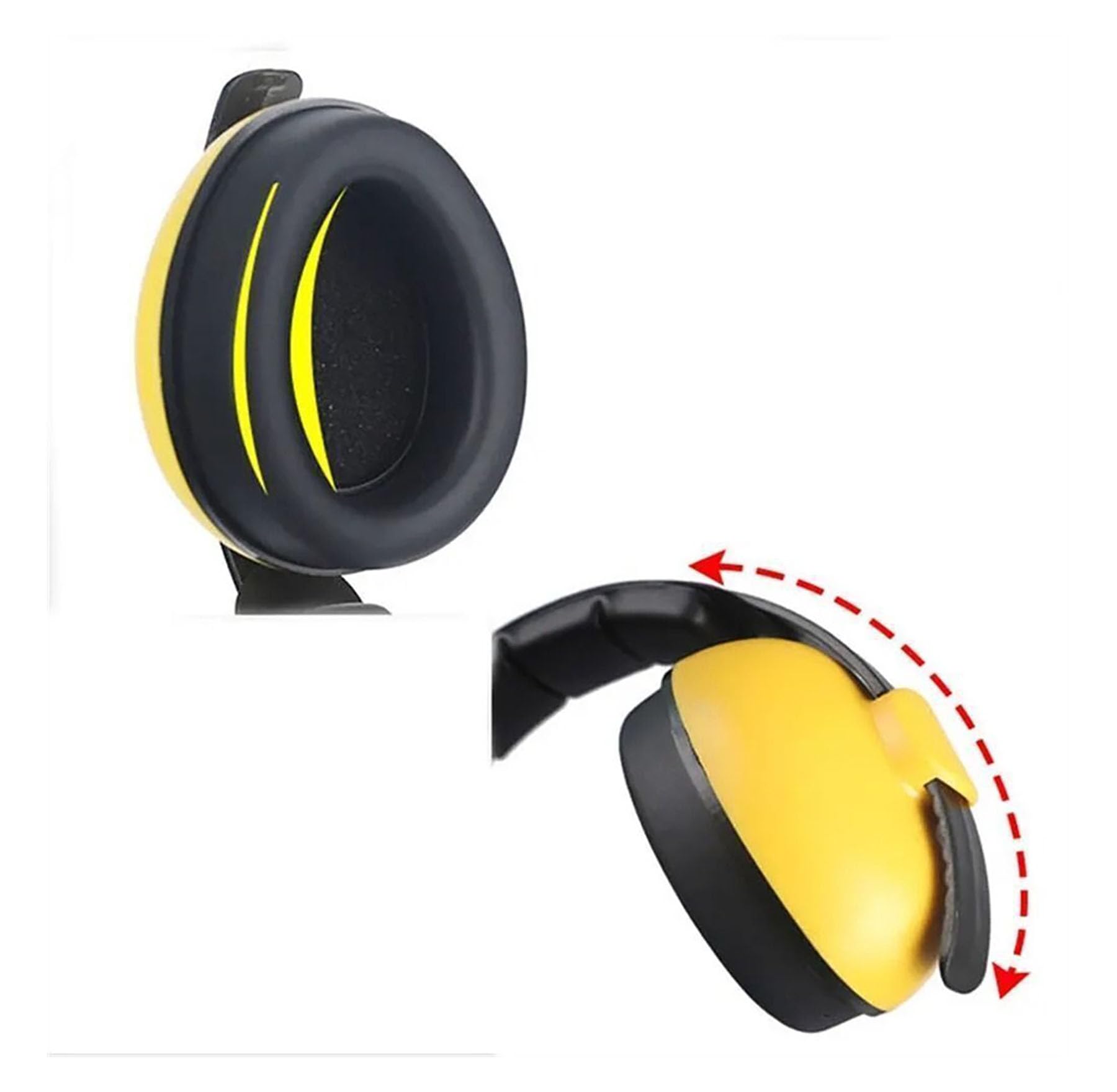 Baby Noise Cancelling Headphones - Kids Ear Muffs for Airplane, Travel, Sleep, Loud Environments - Infant & Toddler Ear Protection, Comfortable Noise Reduction Ear Muffs (YELLOW) 2