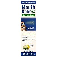 Vista 1 de Mouth Kote Spray bucal seco, hidratante oral con yerba Santa, 8 onzas líquidas