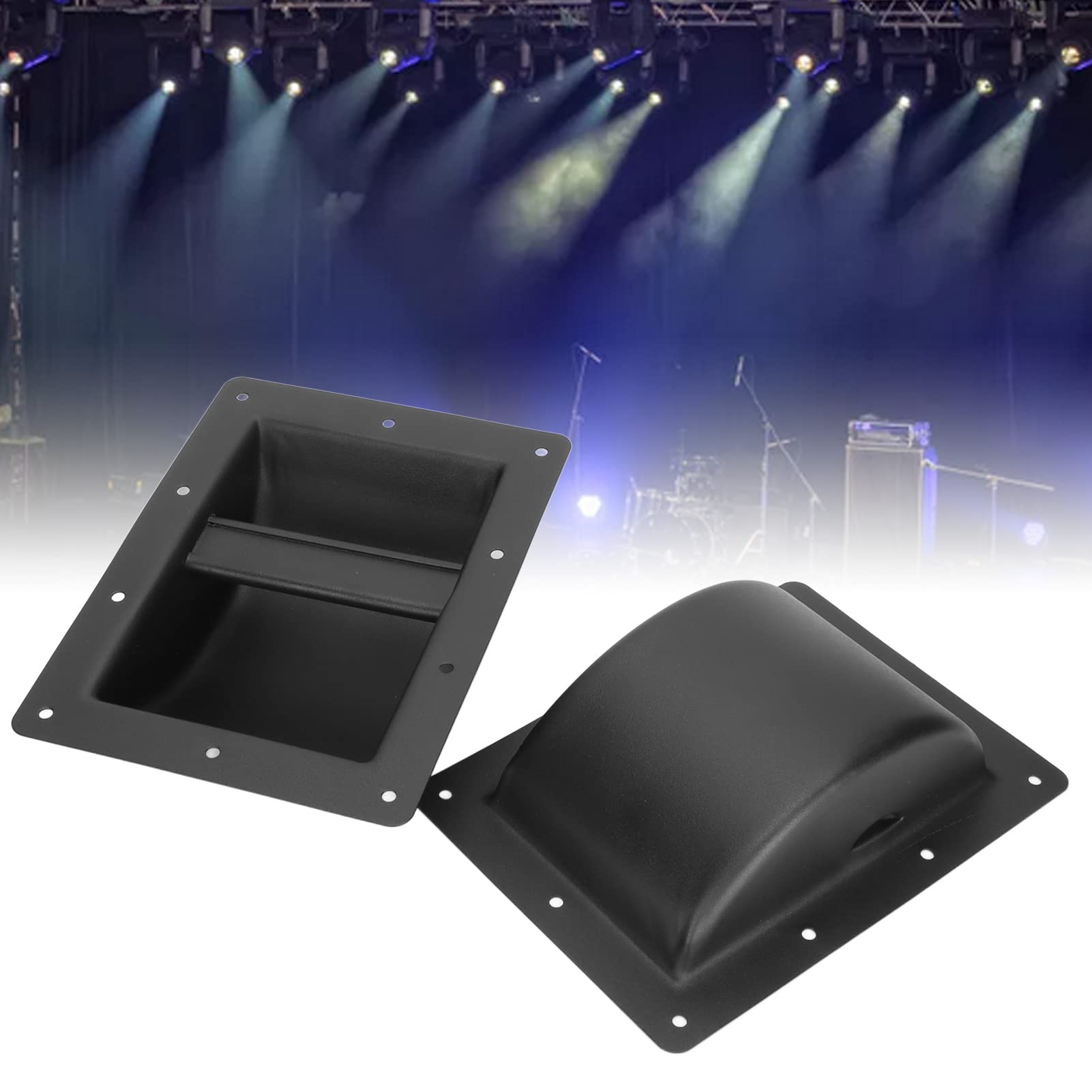 Mango de Altavoz, 2 Asas de Altavoz de Acero Profesional Gabinete de Audio de Repuesto para Audios de Escenario, Manijas de Acero Laminado en Frío