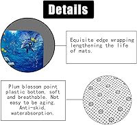 Vista 6 de OLEBETY - Juego de 4 cortinas de ducha con diseño de delfín, medusas de peces tropicales, algas marinas, vida marina, animales marinos, decoración