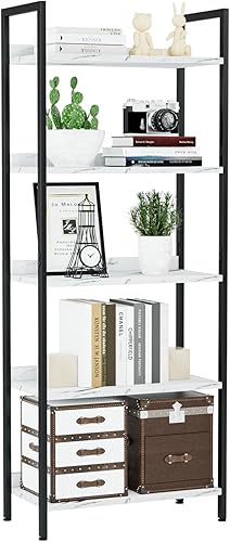 Vista 30 de NUMENN Estantería de 5 niveles, estantería de oficina en casa, organizador de almacenamiento, estantería de almacenamiento independiente para Vintage