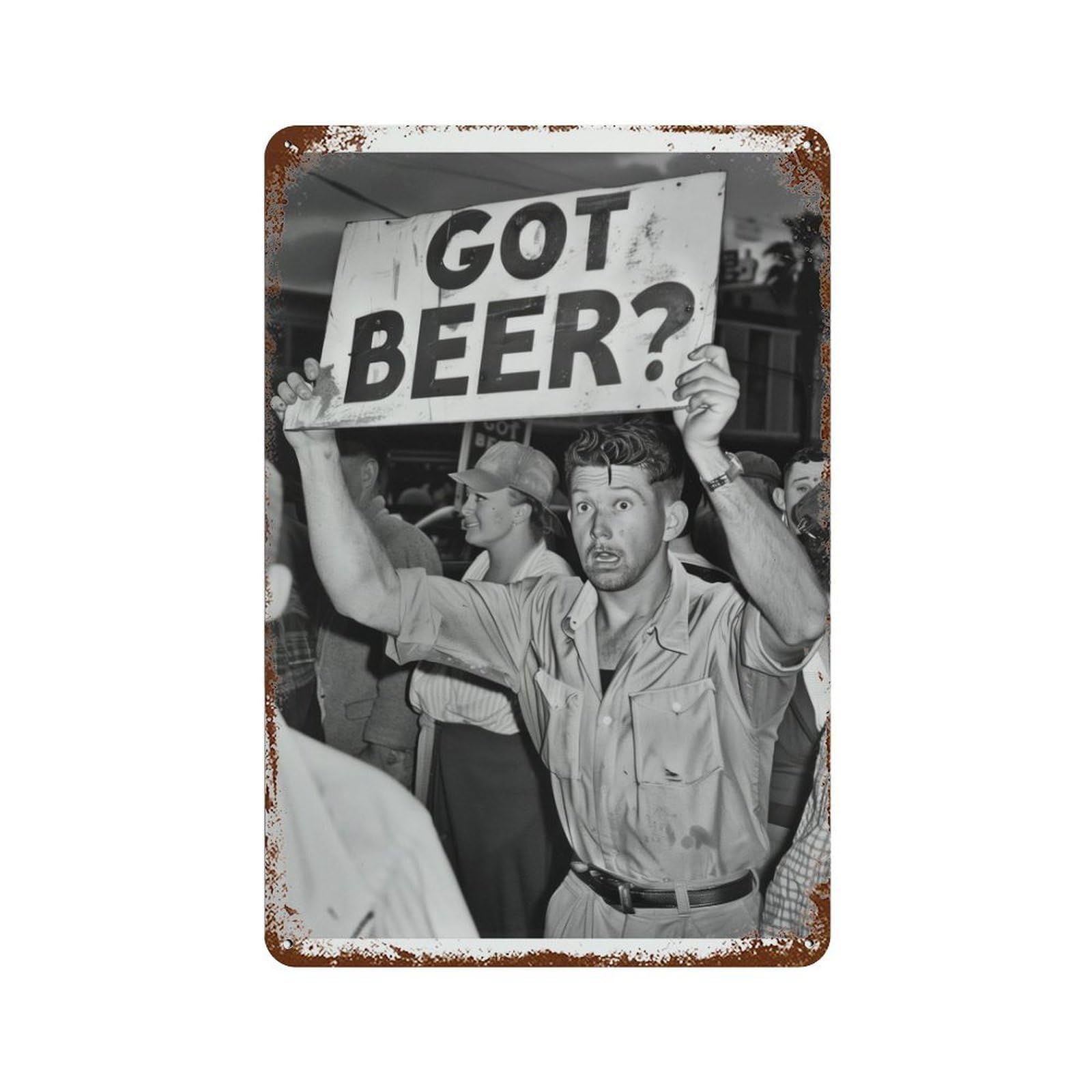 xiaoxiaoshen Got Beer Vintage Protest Speakeasy Man Cave Decor Wall Decor Art Metal Tin Poster Modern Home Decor Art Home Bar Shop Decorations Vintage Sign 30x20cm