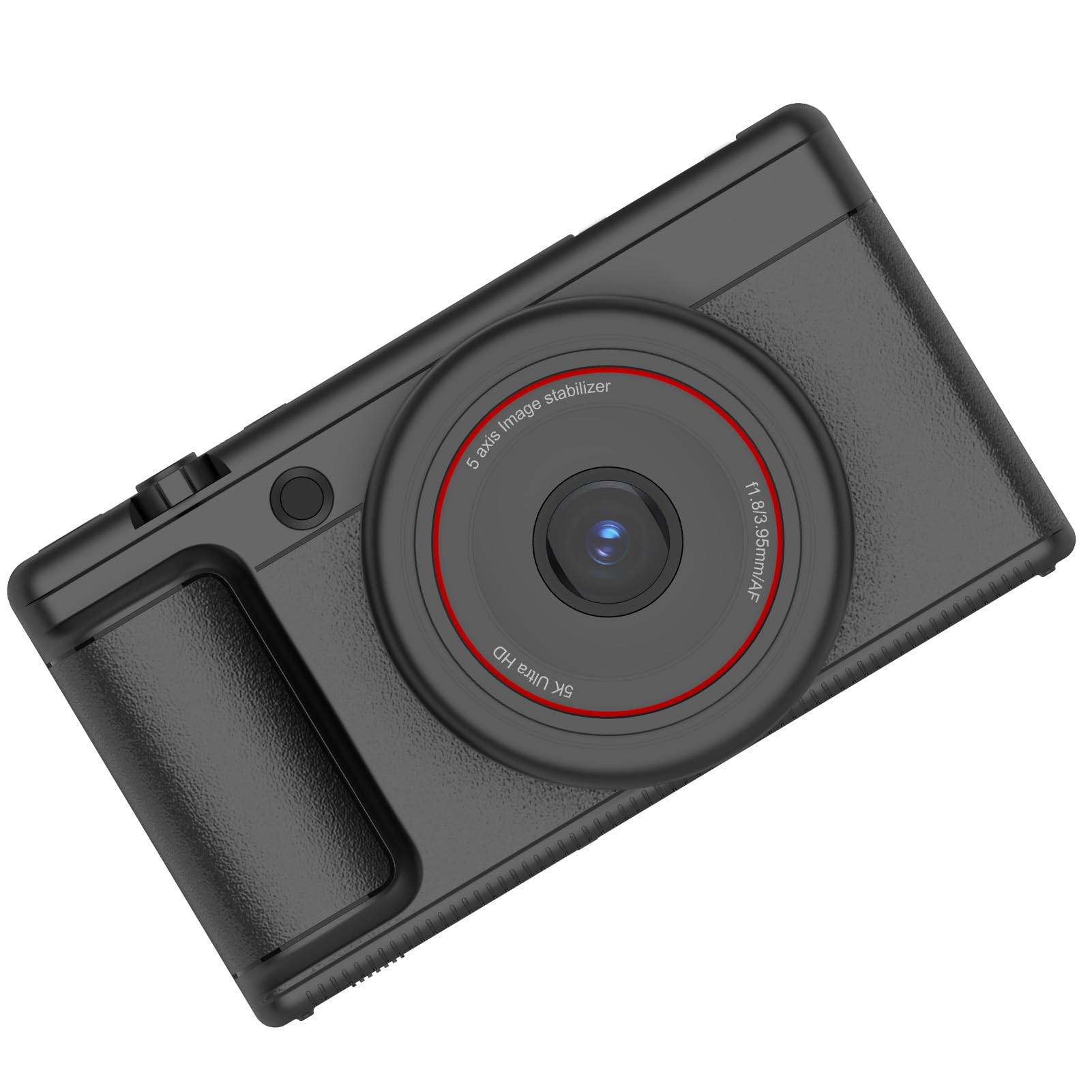 Bewinner Fotocamera Digitale 5k per Fotografia, Fotocamera Vlogging Portatile da 80 MP con Schermo di Lancio da 2,8 "180 °, Autofocus 16x Zoom Vlog da Viaggio per Principianti (BLACK)