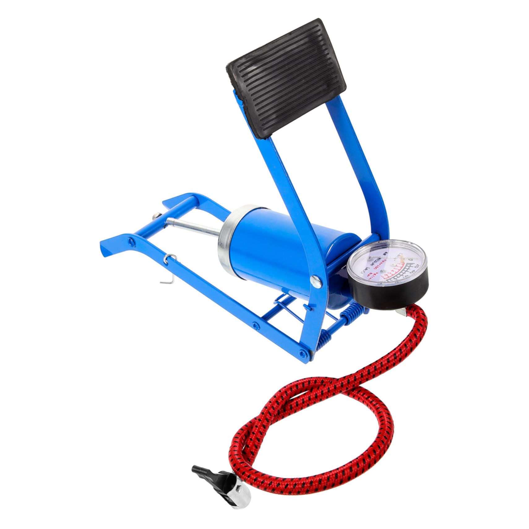 iplusmile Trittluftpumpe Fahrradpumpen Für Fahrräder Druckpumpe Fahrrad Rennrad Reifenpumpe Reifenpumpe Funktionale Autoreifenpumpe Fußreifenfüllpumpe Für Fahrräder Blaues Eisen