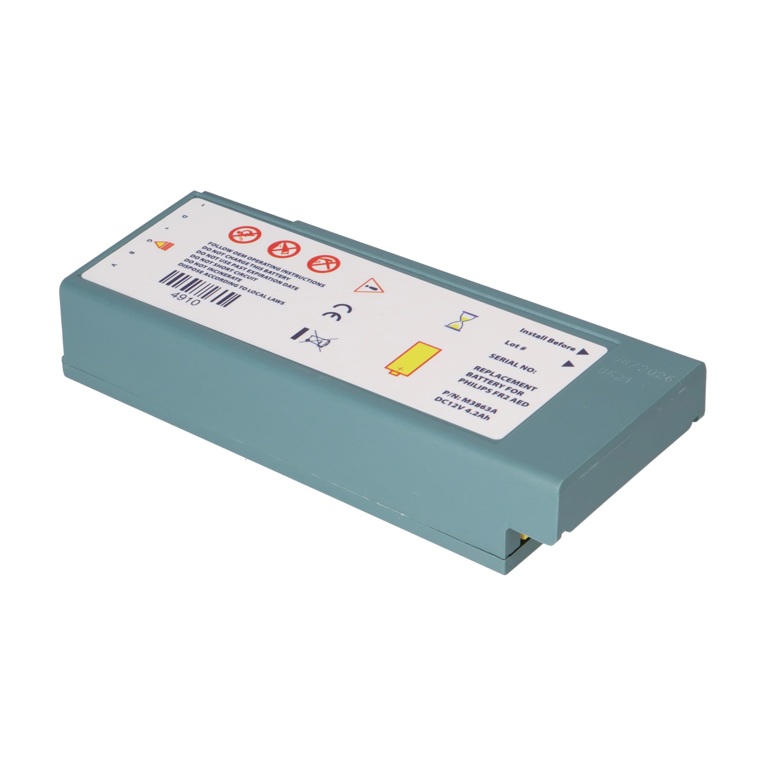 Bateria pasująca do defibrylatora Laerdal/Philips HeartStart FR2 - 12 V 4,2 Ah