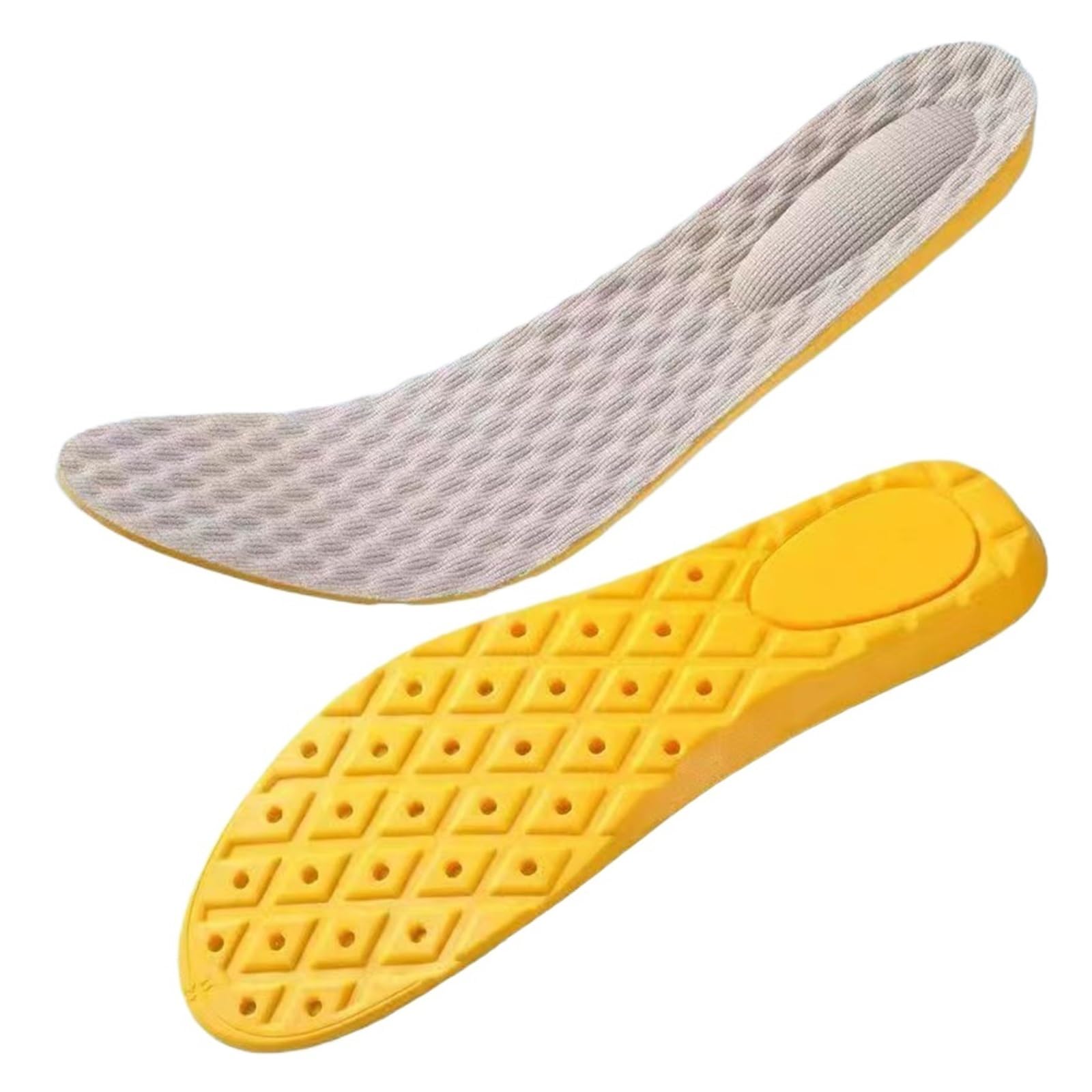 Plantillas deportivas for pies, suaves, de alta elasticidad, con absorción impactos, 1 par Para Hombre y Mujer(EU41-42)
