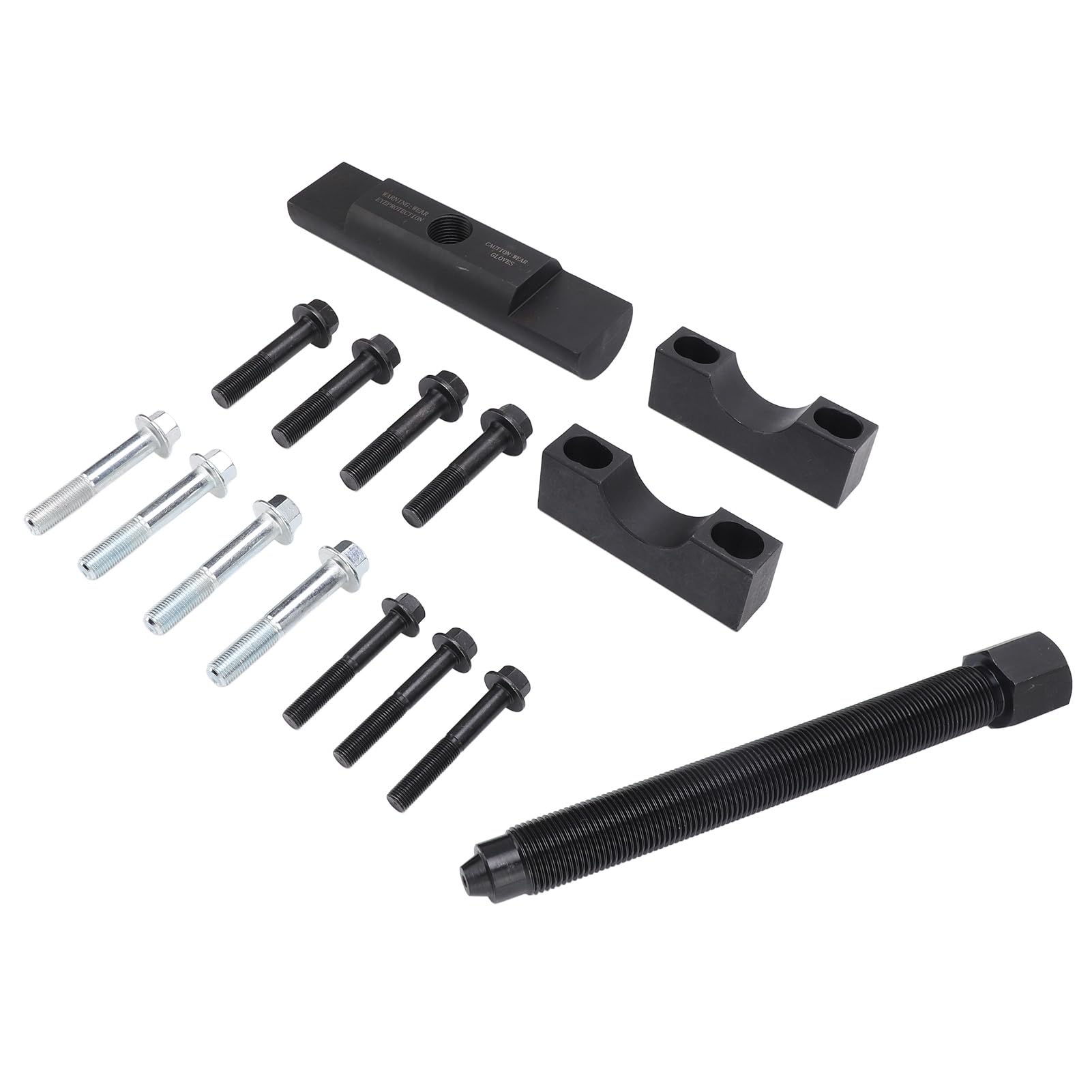 Kit de Herramientas de Alta Resistencia con Extractor de Yugo para Extracción e Instalación de Yugo para Camiones Clase 6-8, Acero Al Carbono, 16 Piezas