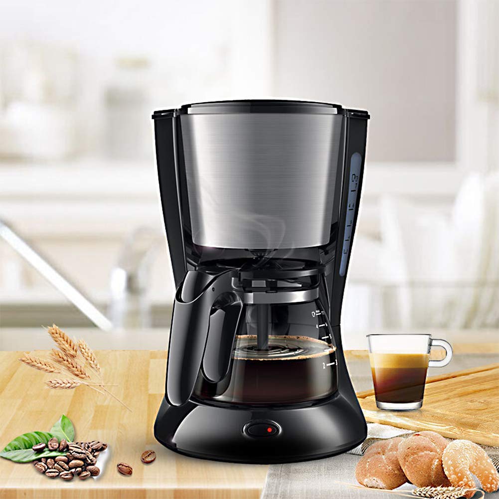 SOVORM Caffettiera Macchine da caffè Macchina per caffè americano a goccia Mini macchina per il caffè Tè preparato all'americana-Metallo (Metallo) The New