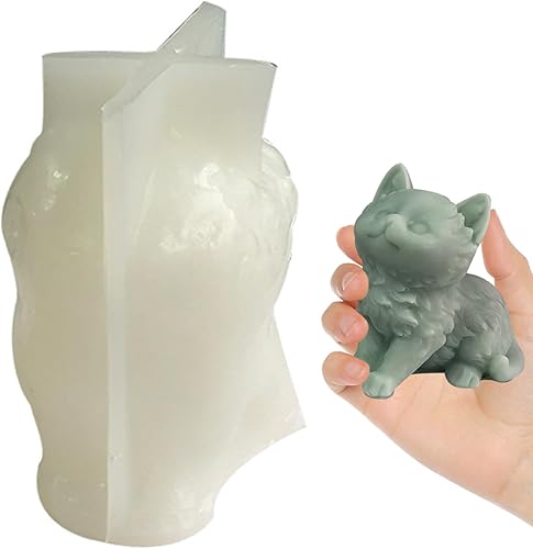 Miniatura 2 de Moldes de silicona para hacer velas, moldes de jabón de silicona para gatos, molde para hornear dulces de chocolate para boda, baby shower,