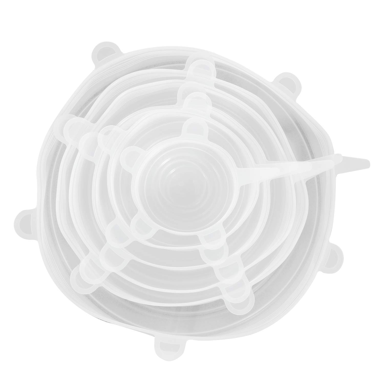 Yunjiadodo Lot De 6 Couvercles Extensibles En Silicone