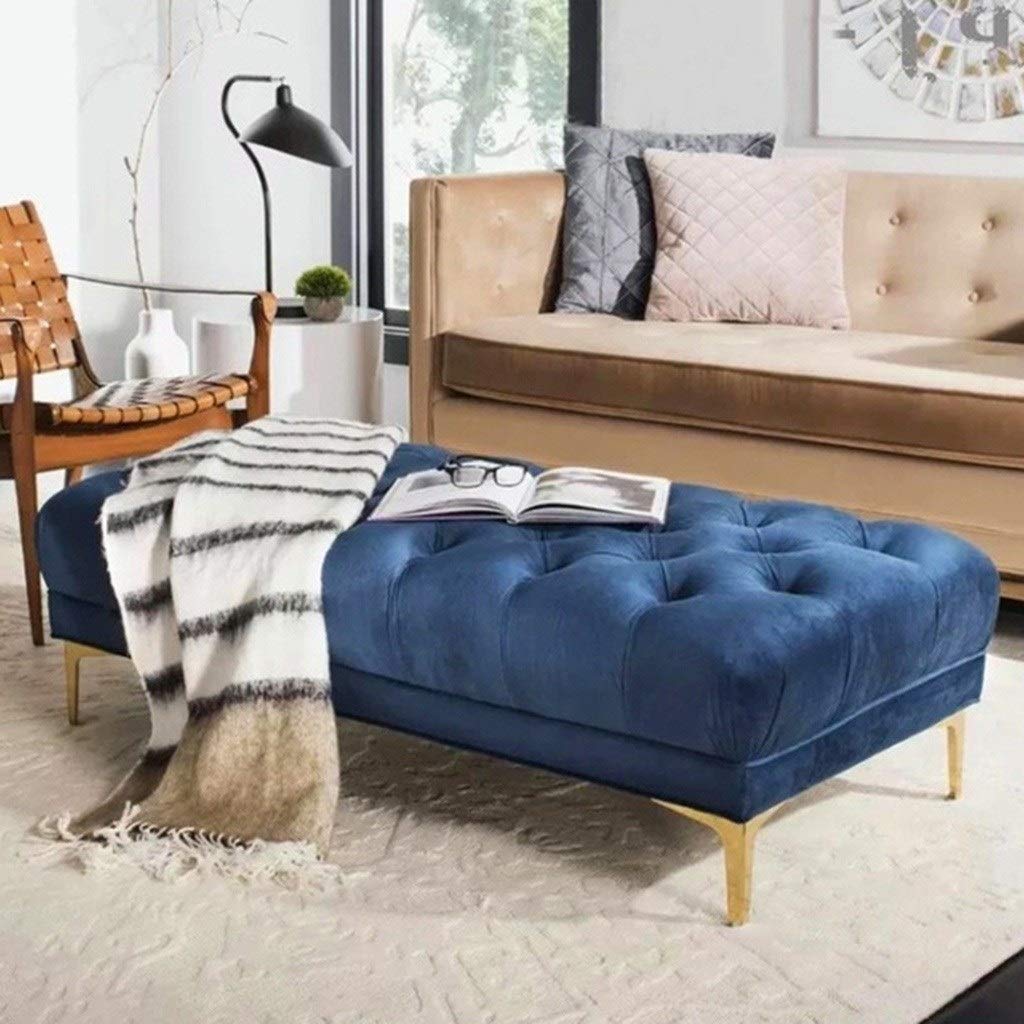 Tabouret de canapé haut de gamme en velours pour sublimer un salon ou une chambre