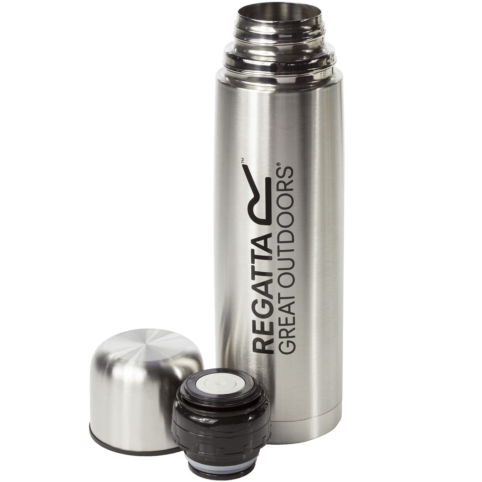 Regatta Outdoors 1 Litre Vacuum Camping Travel Mug Flask - Silver