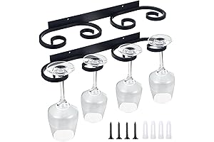 Wenqik Wall Mount Wine Glass Rack: Upscale Stemware Storage for the Modern Abode