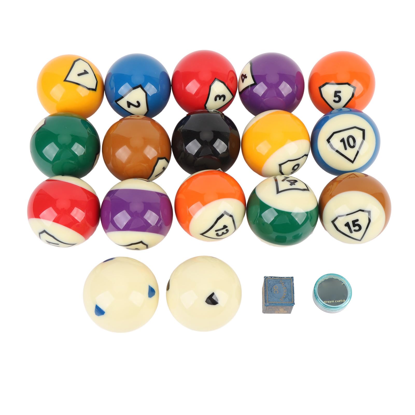 Changor Billardkugel-Set, 57,2 Mm, Kunstharz, Professionelle Qualität