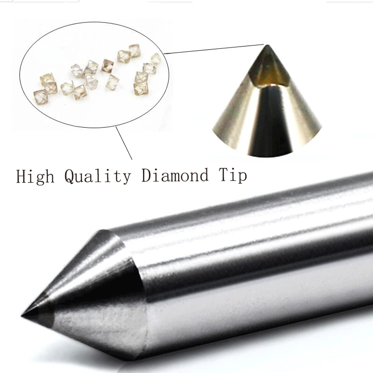 ZHaonan-ルータービットキット 2ピース3mm 3mm 3.175mm 6.35mm CNCツールビット彫刻フライスカッタービ