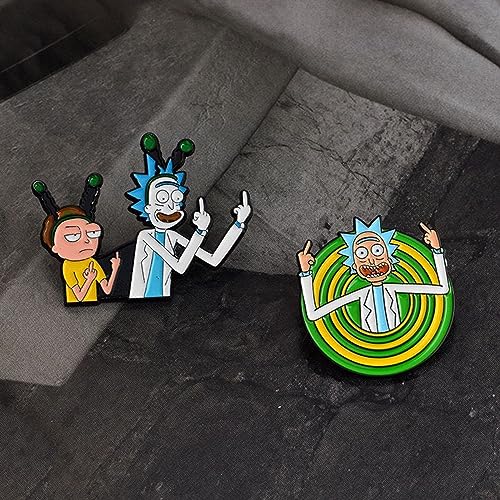 Image of Cute Enamel Pins Cartoon Lapel Pin Brooch Badge for Backpack Jackets Funny Tiger Pins for Gift DIY Accessory Clothing Bookbags Hat Decoration, Anime pins-2mr