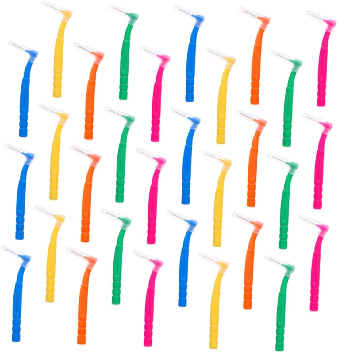 150pcs Interdental Toothbrush Lightweight Manual Toothbrushes for Teeth Cleaning Suitable for Home and Travel Prevents Bad Breath and Tooth Decay Multiple Colors