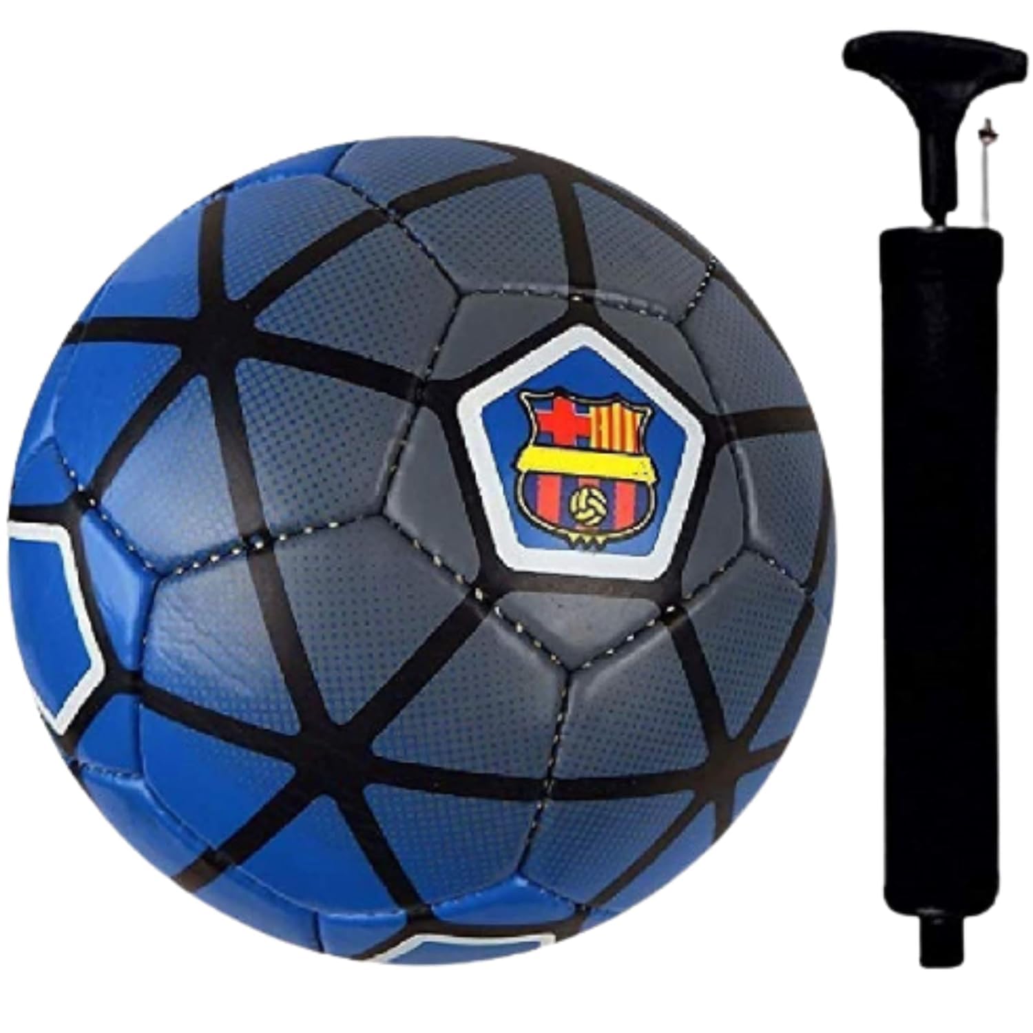 JTC Dominator 3.0 Football, 32 Panels, Thermobound Football, Grained PU, Suitable for Soft & Wet Ground, with Grass & Artifical Turf, International Match Ball, Size - 5 Pump & Pin (Blue) (B0D6Z4LXBN) Amazon Price History, Amazon Price Tracker