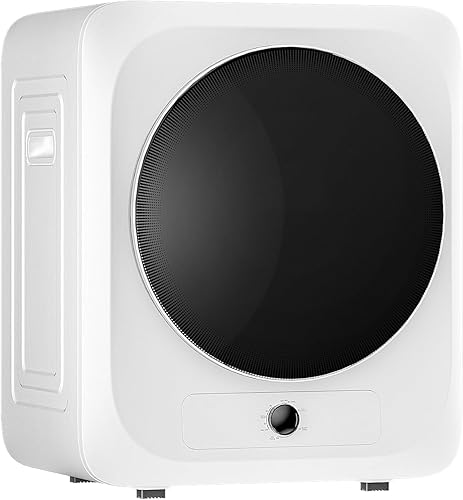 Zynkez Secadora de ropa portátil, secadora eléctrica compacta de 110 V con bañera de acero inoxidable para apartamentos, dormitorios, casas rodantes